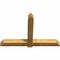 Ekena Millwork Eugene Rough Sawn Timber Gable Bracket, Western Red Cedar, 72"W x 48"H x 6"D x 6"F, 16/12 Pitch GBW072X48X0606EUG00RWR - alternate 3